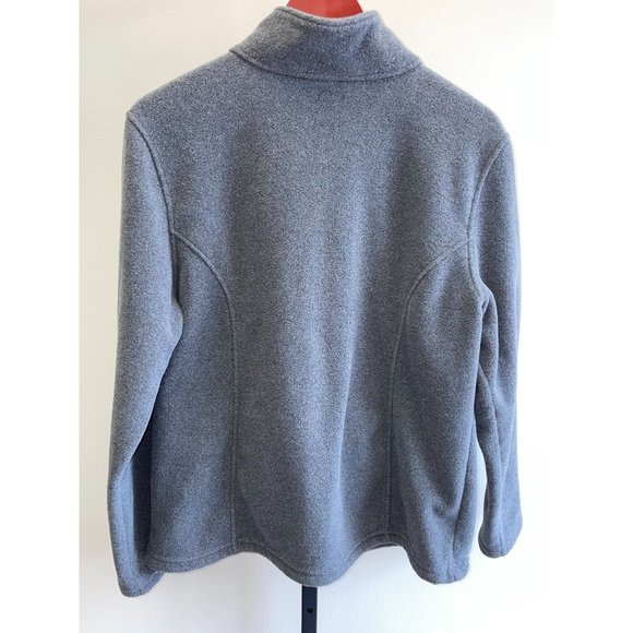 L L Bean Womens Gray Zip Front Jacket Size L (25720) - Picture 2 of 3